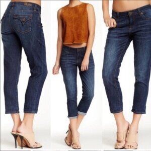 Kut From the Kloth Jeans Womens Size 2 Blue Bardot Cropped Tapered